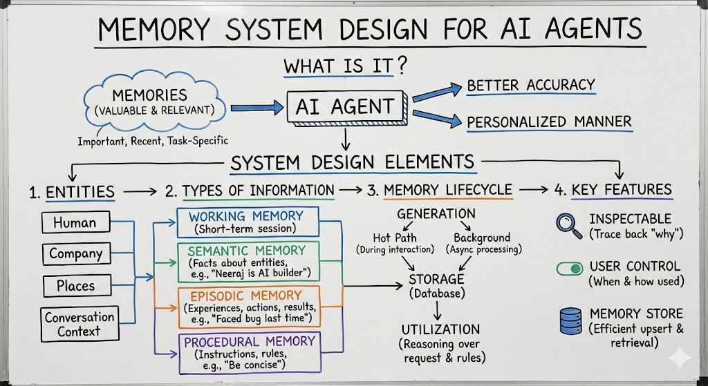 AI Agents memory design system
